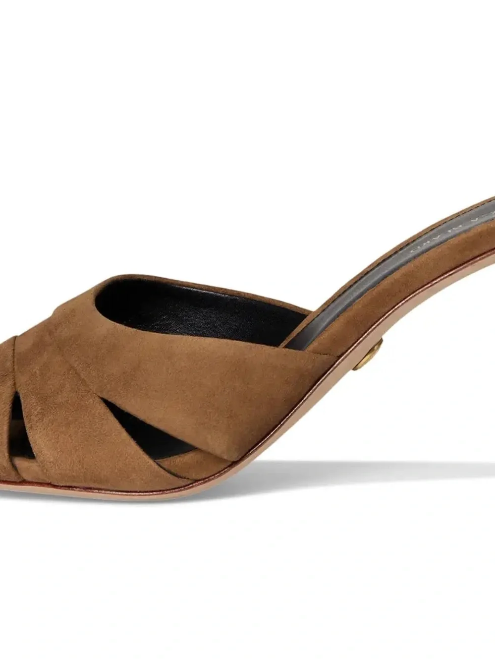 Veronica Beard Cassiel Suede Slide Sandal - Hazelwood - Picture 4 of 11
